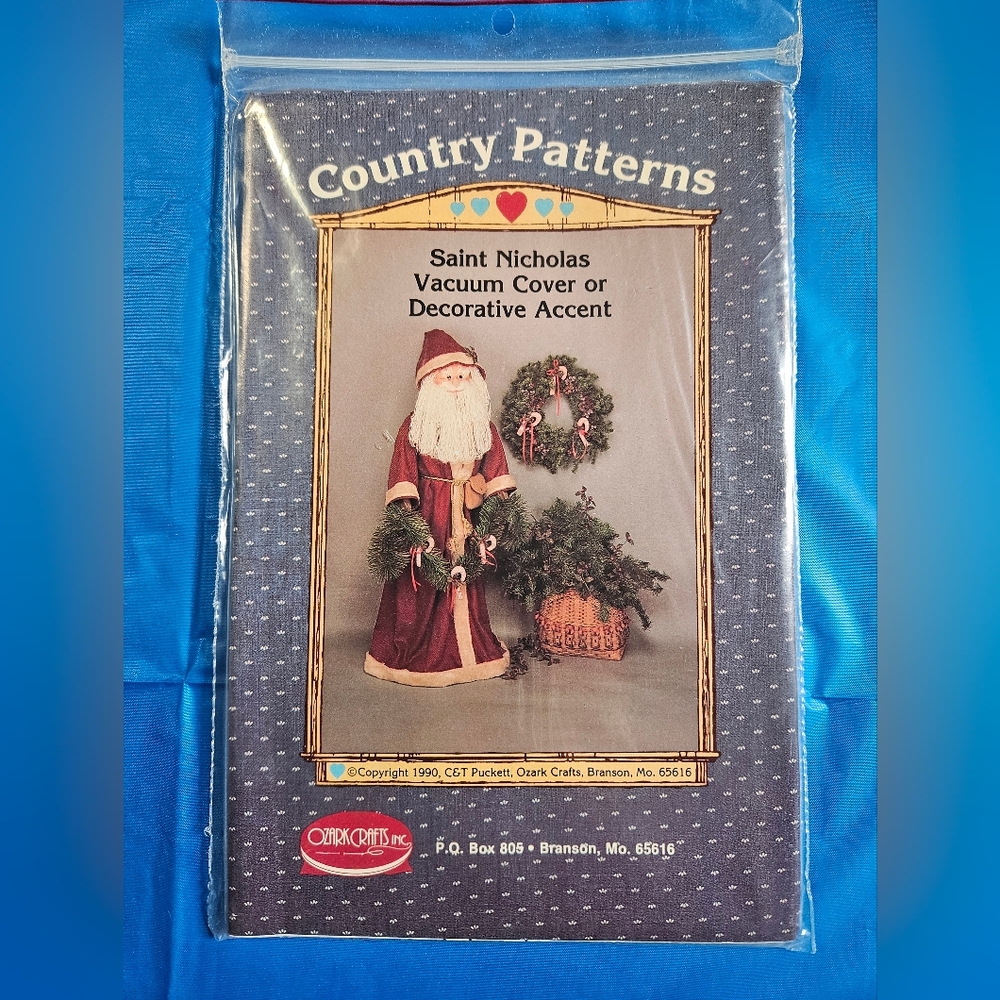 Vintage Country Patterns Saint Nicolas Vaccum Cover Pattern